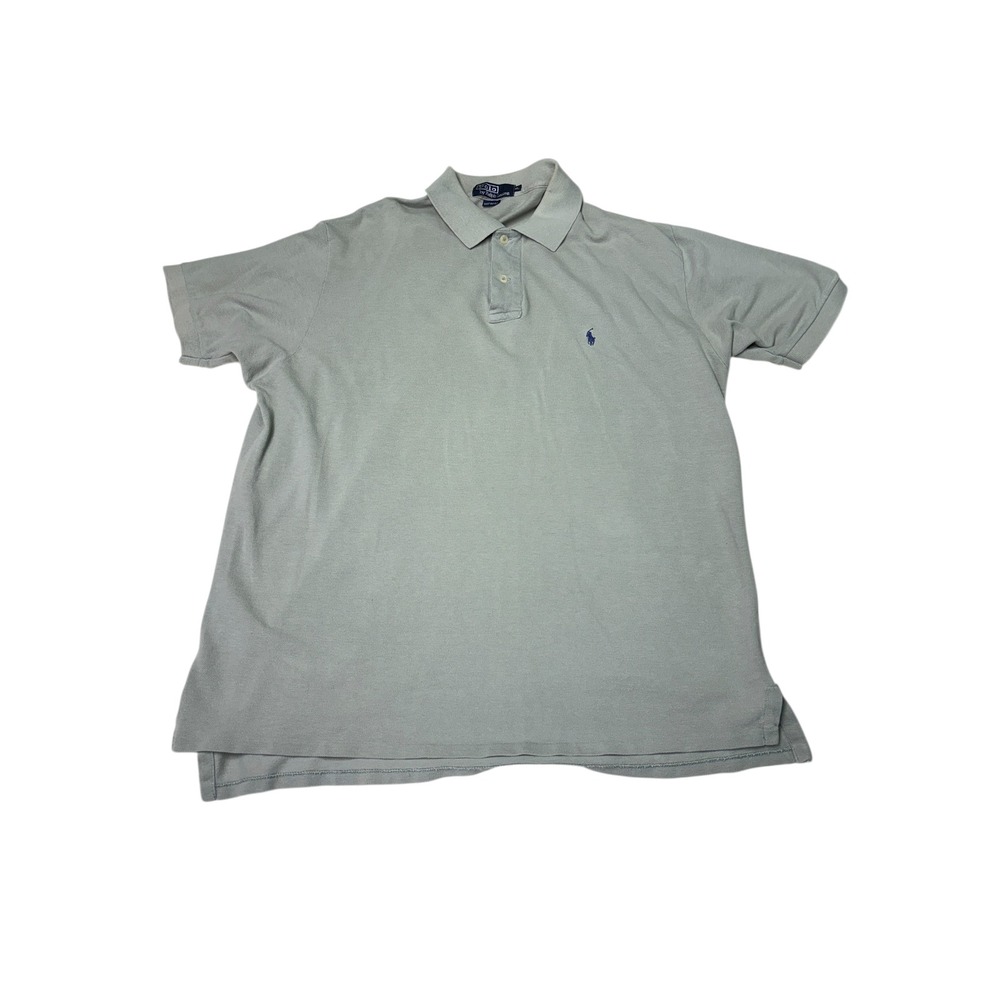 Vtg Polo by Ralph Lauren Mens XL Polo Shirt Classic Fit Short Sleeve Light Green